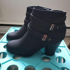 Black Charlotte Russe boots, size 8, worn once